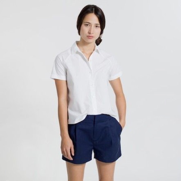 Everlane The Short-Sleeve in White Cotton - Picture 3 of 3